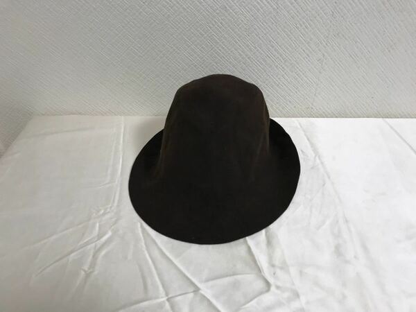 本物ウンタンティーノUNTANTINO中折れハットウール帽子ボウシメンズレディース茶ブラウン旅行トラベル日本製