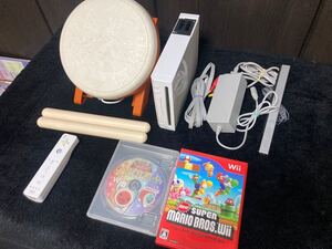 Wii 任天堂Wii シロ 本体セット スーパーマリオ Nintendo 太鼓の達人セット
