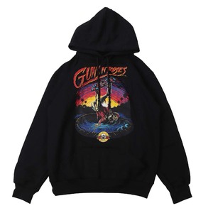 ag4●新品 黒 Mサイズ●ガンズアンドローゼズ(ガンズ) GUNS N’ ROSES パーカー スウェットパーカ PARKA//バンド ロック パンク メタル