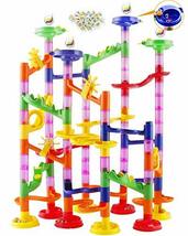 Tebrcon ビーズコースター 知育玩具 スロープ ルーピング セット 子供 組み立て ブロック DIY 立体 パズル 男の子 女の子_画像1