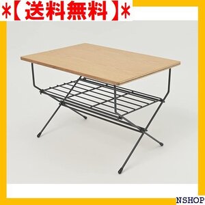 【送料無料】 アウトドア 黒×オーク Joyfactory 日本製 組み立て ソロキャン キャンプ BBQ ローテーブル 699