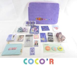 【同梱可】中古品 韓流 防弾少年団 BTS DNA スタンプ ステッカー シュシュ ピンバッジ ポーチ 等 グッズセット