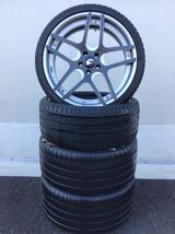 FORGIATO 外車用社外アルミホイールセット 20×9J付近 前+15 後+5 PCD112-5H（手測り）FALKEN 255/30ZR20 92Y 285/30ZR20 99Y 中古品4本_画像1