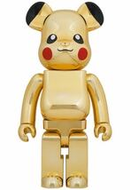 ◎BE@RBRICK 1000% ピカチュウ GOLD CHROME Ver. MEDICOM TOY ベアブリック メディコムトイ WORLD WIDE TOUR 3 PIKACHU Pokemon ポケモン_画像1