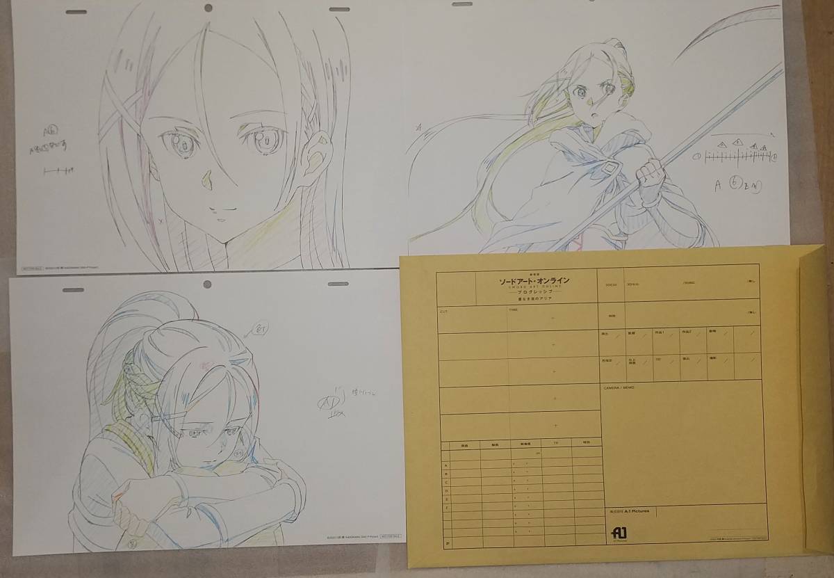 限定価格セール!】 ソードアート・オンライン 電撃25周年記念 複製 送料無用 ソードアート・オンライン 電撃25周年記念 アスナ 複製原画 箔押しサイン入り スリーブ
