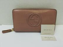 [M] Gucci グッチ ソーホー ラウンドファスナー 長財布_画像10