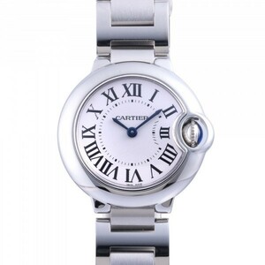 カルティエ Cartier バロンブルー W69010Z4 シルバー文字盤 中古 腕時計 レディース