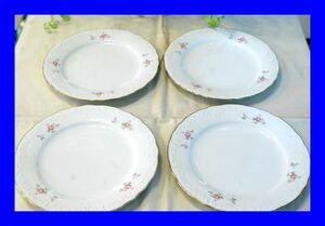 ○中古 オールドノリタケ Noritake 1956年 月桂樹 RC印 中皿 プレート 4枚 D2113