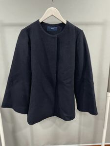 SHIPS Ships no color navy blue coat M size outer lady's 