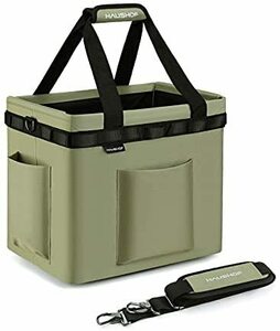 HAUSHOF ツールバッグ 工具袋 ギアコンテナ 工具バック 多機能 工具収納バッグ ワンタッチ バケット ツールボックス オックスフォード600D