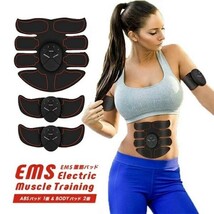 【充電式】EMS パッド 腹筋 ベルト ダイエット トレーニング 筋トレ 腹筋器具 男女兼用 ジェルシート12枚付き 腹筋ベルト フィットネス(0)_画像2