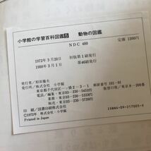 YU-290 小学館の学習百科図鑑5 ワイドカラー 動物の図鑑 箱付き 1988年第46刷発行 小学館 アフリカ 南アジア ヨーロッパ 北アメリカ など_画像6