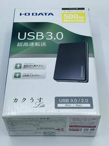 I-O・データ機器 USB 3.0／2.0対応ポータブルハードディスク 「超高速カクうすLite」ブラック HDPF-UTBシリーズ