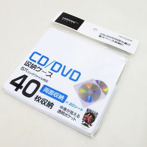 同梱可能 両面タイプ 不織布ケース CD/DVD/BD 20枚入り(40枚収納可) HD-FCD20R/0867ｘ１個