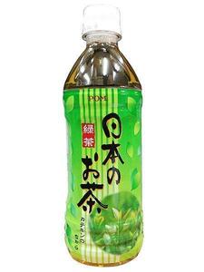 送料無料 ポンジュース日本のお茶/緑茶 500ml　24本セット