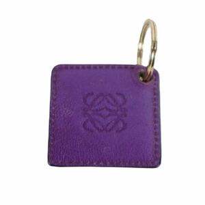 LOEWE Loewe charm key holder key ring leather Logo 