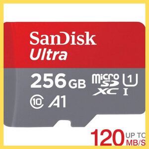 SanDisk 256GB マイクロSDカード 120M/秒