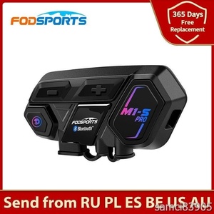 新品◇即決!FODSPORTS バイク インカム M1-S Pro 最大8人同時通話 Bluetooth ヘルメットインターホンヘッドセット オートバイ
