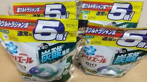 アリエール ジェルボール 4D 洗濯洗剤 部屋干し 詰め替え 5倍 60個 4袋