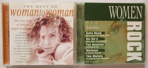 【送料無料】WOMEN & ROCK Best Of Woman To Woman 2組3枚48曲 Pat Benatar Go-Go's Kate Bush Katrina & The Waves Bangles Julia Fordham