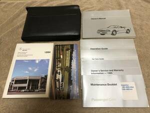 メルセデスベンツ/MERCEDES-BEBZ/SL320/SL500/SL600/1995年/取扱説明書/取説/OWNERSMANUAL/ENGLISH/英語