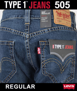 新品/少量入荷■Levi’s■生まれ変わったTYPE 1 オーガニックデニム 505 レギュラーストレート 52440-0003/32■13200円を