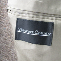 USA製 Stewart County サイズ 40R L 程度 ウール テーラード ジャケット ブレザー スーツ ブラウン系 古着 ビンテージ 1JA0305_画像6