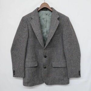 S1017 サイズ M～L 程度 古着 ビンテージ ハリス ツイード Harris Tweed ウール テーラード ジャケット スーツ