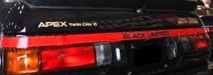 トヨタ AE86 スプリンター トレノ APEX 限定 ブラックリミテッド UK英国製 海外輸入 BLACKLIMITED デカール ステッカー新品(金8枚黒1枚)9枚
