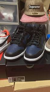 27.5cmUS9.5 NIKE ダンク HIGH × フラグメント DUNK Fragment Midnight Navy ミッドナイト ネイビー 1円