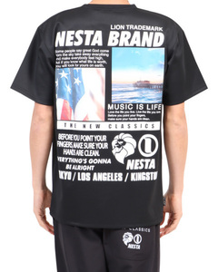 NESTA BRAND ネスタブランド 212NB1016 ドライ バック フォト プリント 半袖Tシャツ M ブラック 新品 クリックポスト/送料無料