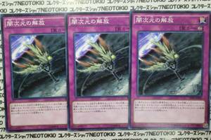 遊戯王 闇次元の解放(ノーマル)×3枚セット