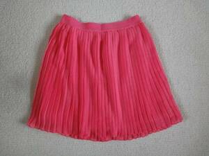ZARA 164 розовый * юбка в складку длина 38