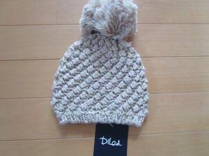 DILASH* largish bonbon. lovely knitted cap! size 48~52cm* new goods 