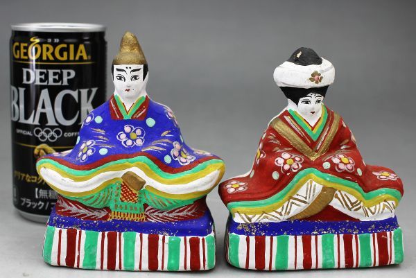 C-851 Clay doll, Hina doll, Aichi, Oki doll, Height 10cm, Local toy, Folk art, Traditional craft, Storehouse, Antique, doll, Character Doll, Japanese doll, others