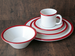 [ всего 5 пункт ] Marimekko * cup блюдце миска салат plate мелкая тарелка *MARIMEKKO керамика farutsu graph красный комплект Vintage 