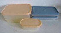 ☆Tupperware タッパーウェア MMワイド/MMだ円など 調理道具/保存容器 4個セット USED品☆_画像1