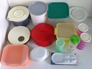 ☆美品!Tupperware タッパーウェア 保存容器 14点セット ロックンサーブ/スレンダー/耐熱容器など まとめて☆