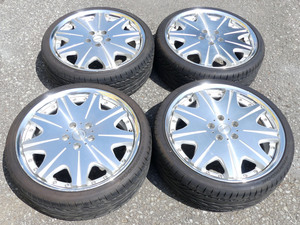 ☆WORK 19インチ VARIANZA 19×7.5JJ +52 215/35ZR19 4本セット USED品①☆