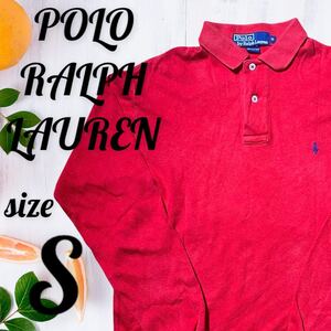 【POLO Ralph Lauren】ラルフローレン (S) ポロシャツ レッド ポロラルフローレン RALPH LAUREN