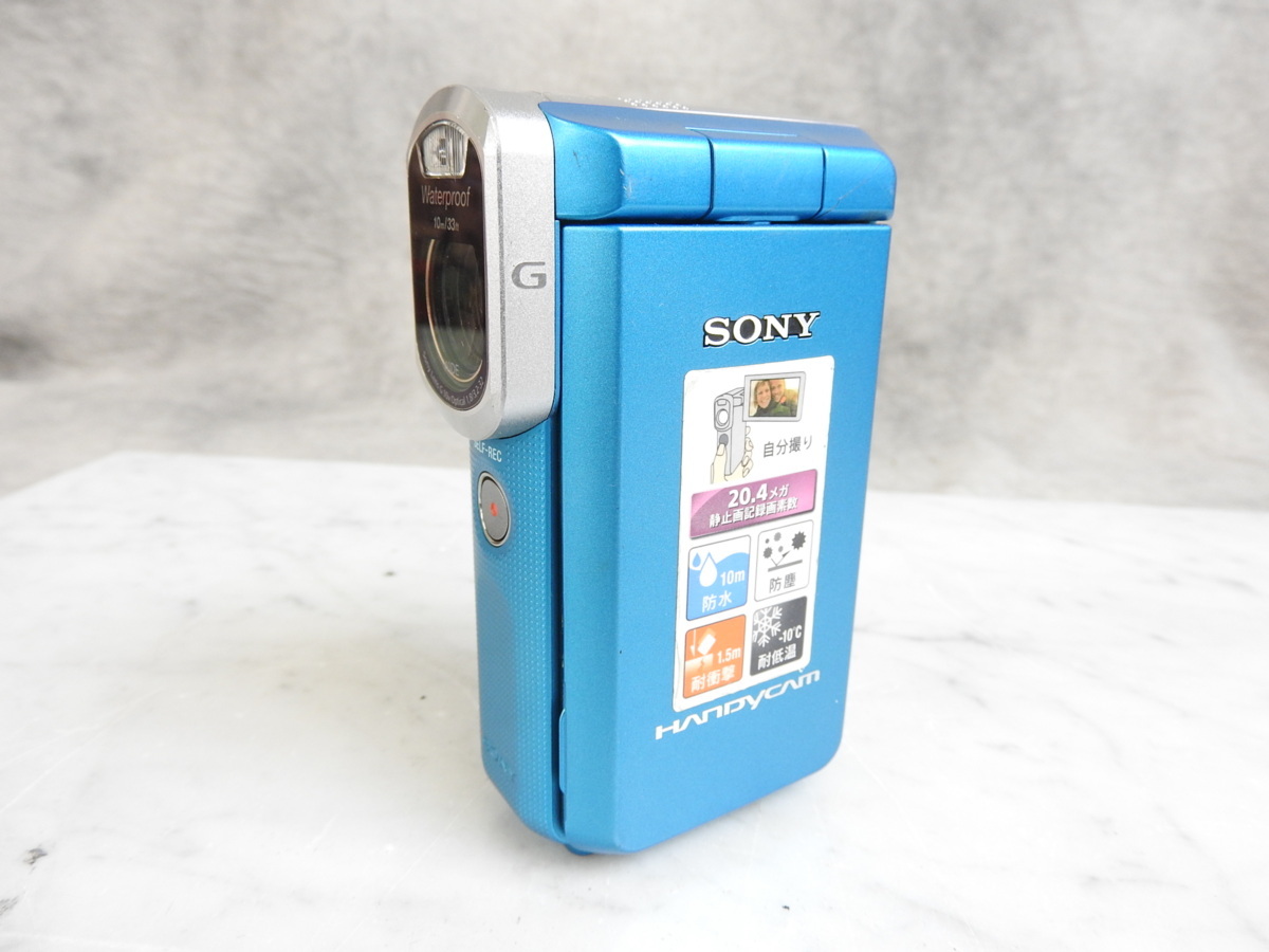 新着商品 【美品】sony HDR-GW66v　ブルー ビデオカメラ