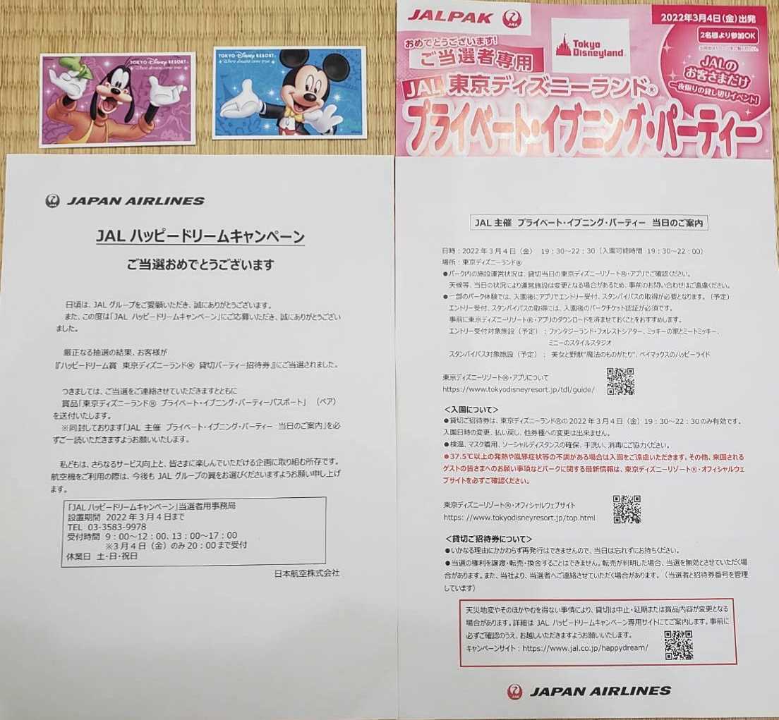 長期保管品 至急 Jal 貸切 ディズニーランド プライベートイブニングパーティー招待券 22年３月４日 東京公式通販サイト オークション落札商品 Devimmo Explasser Com