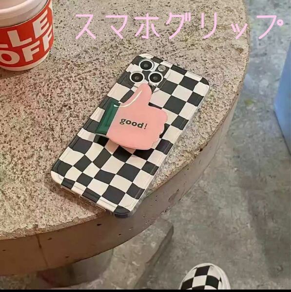 【新品】スマホグリップ　いいね　韓国　ポップソケット