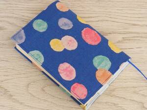 [ library book@] gum band attaching book cover * watercolor *.... sphere polka dot * colorful 