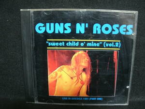 * free shipping * used CD* Guns N' Roses / Live In America 1991 (PART ONE) / SWEET CHILD O' MINE VOL.2 / gun z* and * low zez