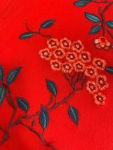 vivienne tam ヴィヴィアンタム　スカート　skirt 赤　red 花柄　刺繍　ネット　メッシュ　アーカイブ　archive_画像4
