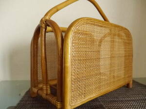  high class * rattan : rattan braided * book box * storage * case * keep hand attaching * retro 