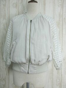 w closet/ダブルクローゼット：袖シースルー ブルゾン サイズF/レディース/中古/USED