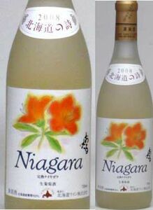 ワイン 国産 甘口北海道の詩 北海道産葡萄100％ おたる 完熟ナイヤガラ 白ワイン（甘口） 720ｍｌ