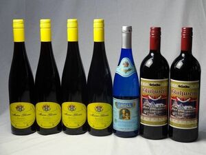 ワインセット ドイツワイン7本セット ゲートロイトハウス グリューワイン(赤ワイン)1000ml×2本 赤ワイン4本750ml